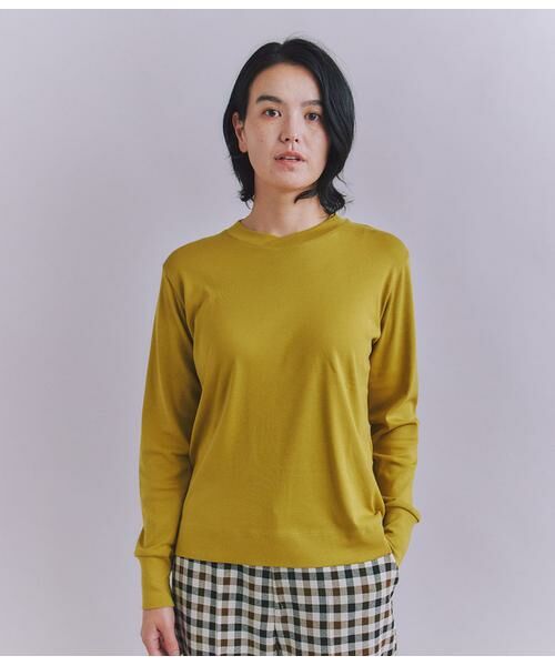 SIPULI / シプリ カットソー | ［LOTUS］Urtla High Gauge Rib クロスネックプルオーバー | 詳細11