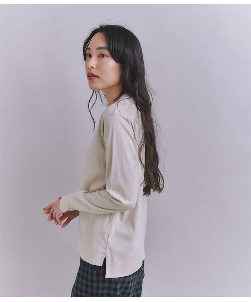 SIPULI / シプリ カットソー | ［LOTUS］Urtla High Gauge Rib クロスネックプルオーバー | 詳細2