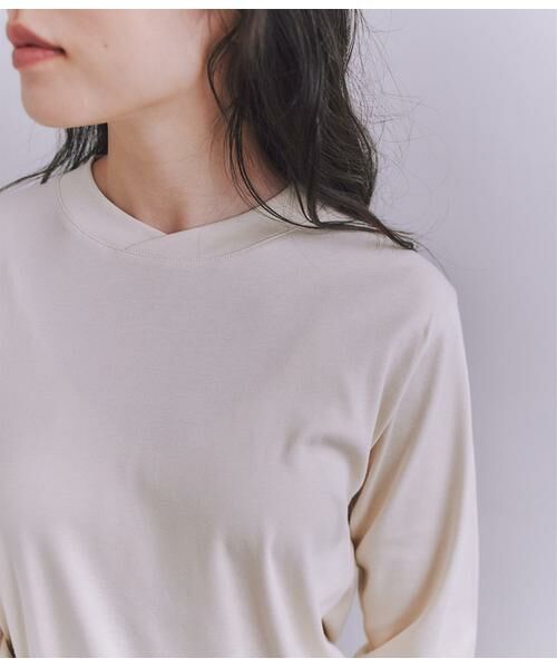 SIPULI / シプリ カットソー | ［LOTUS］Urtla High Gauge Rib クロスネックプルオーバー | 詳細4