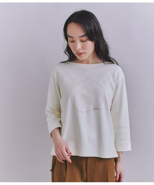 SIPULI / シプリ カットソー | Crepe Double Face Knit SIPULI刺繍プルオーバー | 詳細1