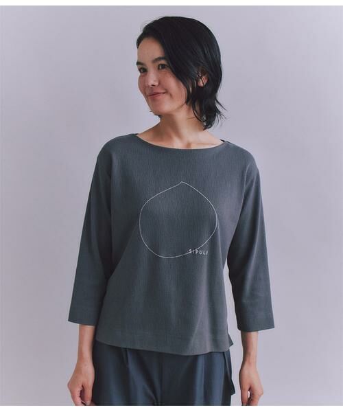 SIPULI / シプリ カットソー | Crepe Double Face Knit SIPULI刺繍プルオーバー | 詳細11