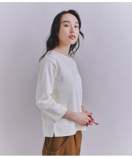 SIPULI / シプリ カットソー | Crepe Double Face Knit SIPULI刺繍プルオーバー | 詳細2