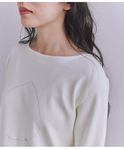 SIPULI / シプリ カットソー | Crepe Double Face Knit SIPULI刺繍プルオーバー | 詳細4