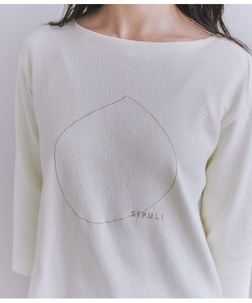 SIPULI / シプリ カットソー | Crepe Double Face Knit SIPULI刺繍プルオーバー | 詳細5