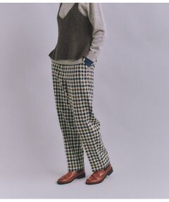 SIPULI / シプリ チノ・ワークパンツ | Woolish Block Check ダブルテーパードパンツ