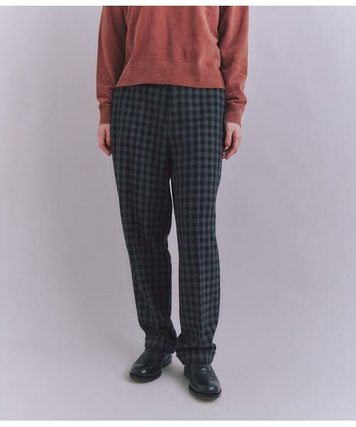 SIPULI / シプリ チノ・ワークパンツ | Woolish Block Check ダブルテーパードパンツ | 詳細12