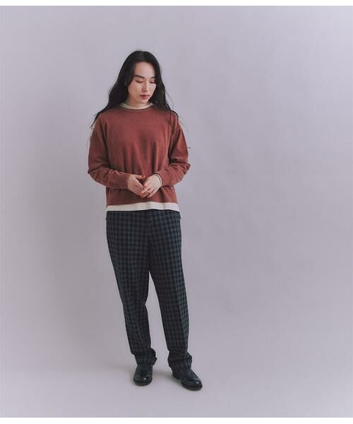 SIPULI / シプリ チノ・ワークパンツ | Woolish Block Check ダブルテーパードパンツ | 詳細13