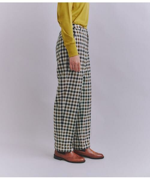 SIPULI / シプリ チノ・ワークパンツ | Woolish Block Check ダブルテーパードパンツ | 詳細2