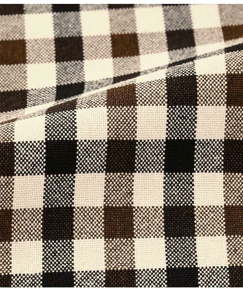 SIPULI / シプリ ミニ丈・ひざ丈ワンピース | Woolish Block Check リボンドロストドレス | 詳細9