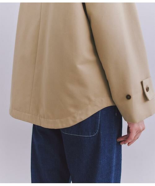 SIPULI / シプリ その他アウター | Coated Cotton Poly Twill ヘンリーハーフコート | 詳細6