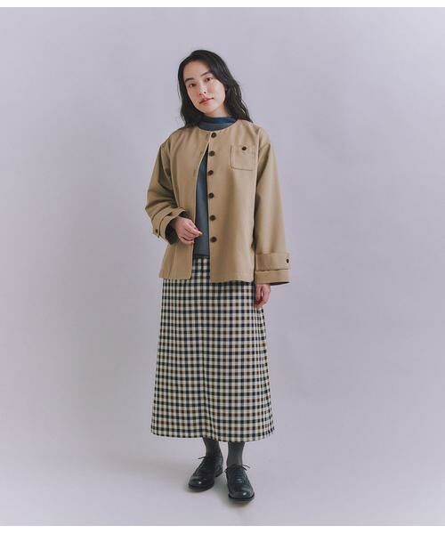 SIPULI / シプリ その他アウター | Coated Cotton Poly Twill ヘンリーハーフコート | 詳細9