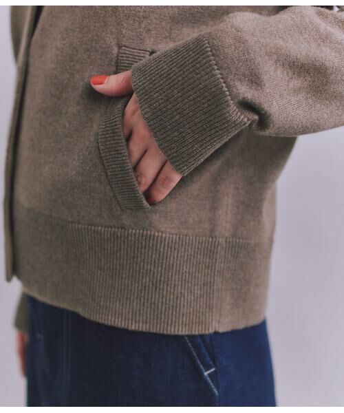 SIPULI / シプリ カーディガン・ボレロ | Organic Cotton Blend Plating ニットブルゾン | 詳細5