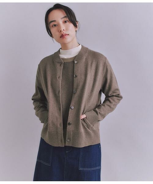 SIPULI / シプリ カーディガン・ボレロ | Organic Cotton Blend Plating ニットブルゾン | 詳細6