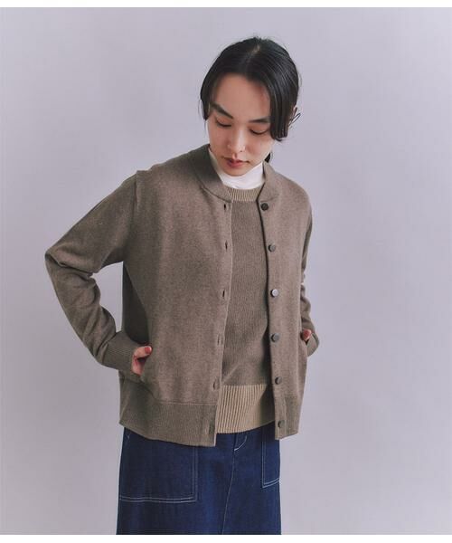 SIPULI / シプリ カーディガン・ボレロ | Organic Cotton Blend Plating ニットブルゾン | 詳細7