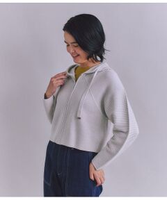 SIPULI / シプリ カーディガン・ボレロ | Garter & Half Cardigan Stitch フーディニット