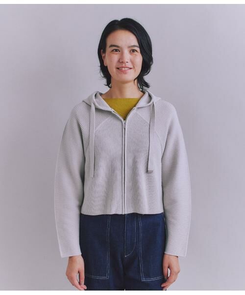 SIPULI / シプリ カーディガン・ボレロ | Garter & Half Cardigan Stitch フーディニット | 詳細1