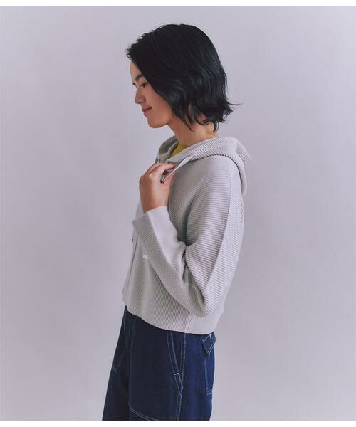 SIPULI / シプリ カーディガン・ボレロ | Garter & Half Cardigan Stitch フーディニット | 詳細2