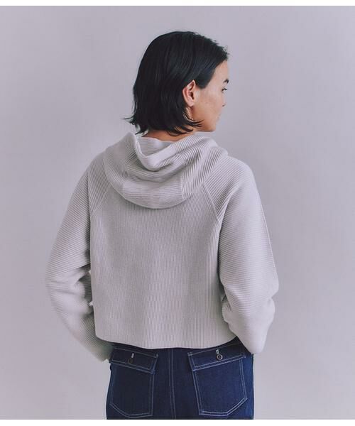 SIPULI / シプリ カーディガン・ボレロ | Garter & Half Cardigan Stitch フーディニット | 詳細3