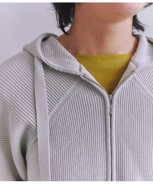 SIPULI / シプリ カーディガン・ボレロ | Garter & Half Cardigan Stitch フーディニット | 詳細4