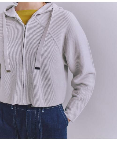 SIPULI / シプリ カーディガン・ボレロ | Garter & Half Cardigan Stitch フーディニット | 詳細6