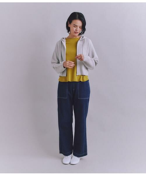 SIPULI / シプリ カーディガン・ボレロ | Garter & Half Cardigan Stitch フーディニット | 詳細8