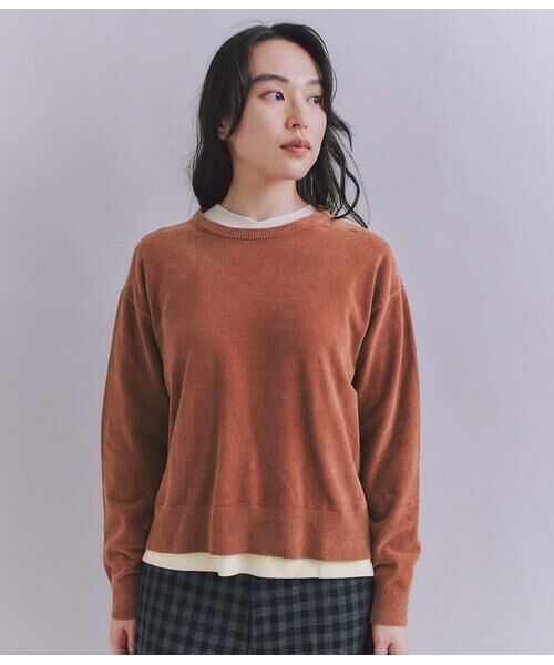 SIPULI / シプリ ニット・セーター | Creamy Cotton 玉ねぎ刺繍クルーネックニット | 詳細1