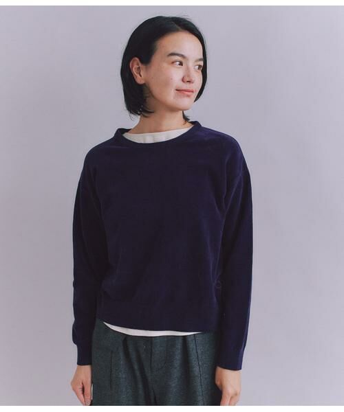 SIPULI / シプリ ニット・セーター | Creamy Cotton 玉ねぎ刺繍クルーネックニット | 詳細18