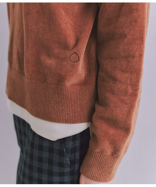 SIPULI / シプリ ニット・セーター | Creamy Cotton 玉ねぎ刺繍クルーネックニット | 詳細5