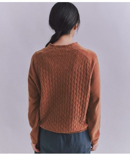 SIPULI / シプリ ニット・セーター | Creamy Cotton 木の葉柄ボトルネックニット | 詳細3