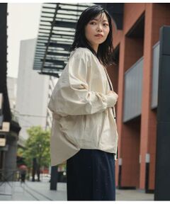 SIPULI / シプリ レザーブルゾン・ジャケット | High Density Twill ドルマンスリーブブルゾン