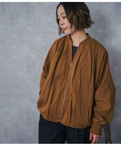 SIPULI / シプリ レザーブルゾン・ジャケット | High Density Twill ドルマンスリーブブルゾン | 詳細1