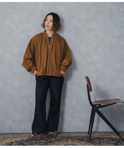 SIPULI / シプリ レザーブルゾン・ジャケット | High Density Twill ドルマンスリーブブルゾン | 詳細12