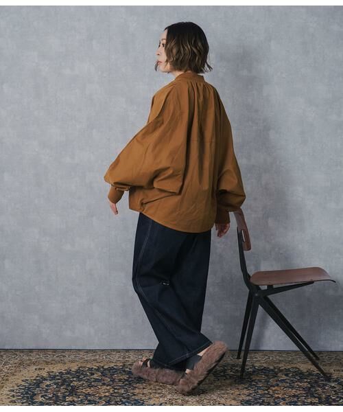 SIPULI / シプリ レザーブルゾン・ジャケット | High Density Twill ドルマンスリーブブルゾン | 詳細15