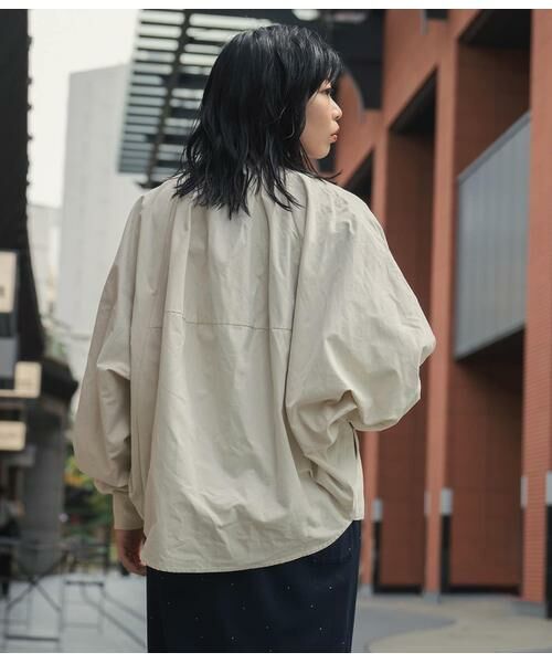 SIPULI / シプリ レザーブルゾン・ジャケット | High Density Twill ドルマンスリーブブルゾン | 詳細17