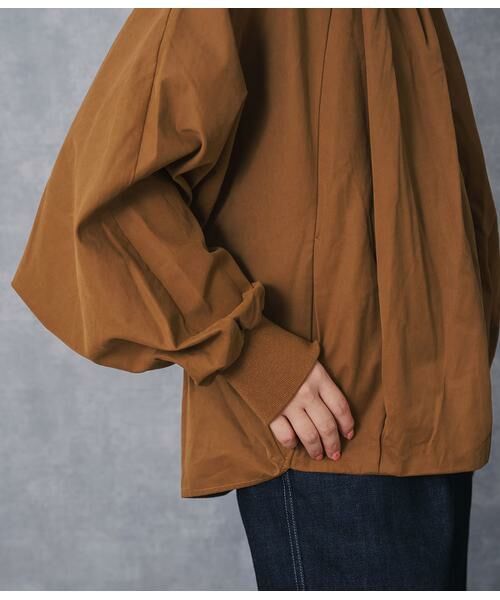 SIPULI / シプリ レザーブルゾン・ジャケット | High Density Twill ドルマンスリーブブルゾン | 詳細3