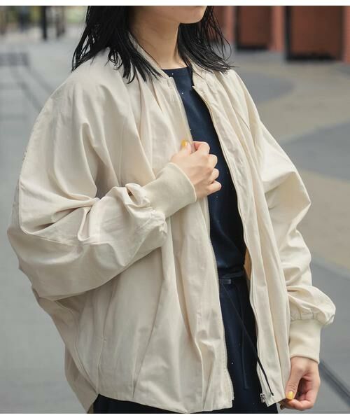 SIPULI / シプリ レザーブルゾン・ジャケット | High Density Twill ドルマンスリーブブルゾン | 詳細7