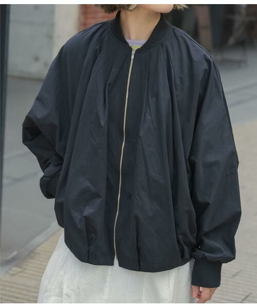 SIPULI / シプリ レザーブルゾン・ジャケット | High Density Twill ドルマンスリーブブルゾン | 詳細9