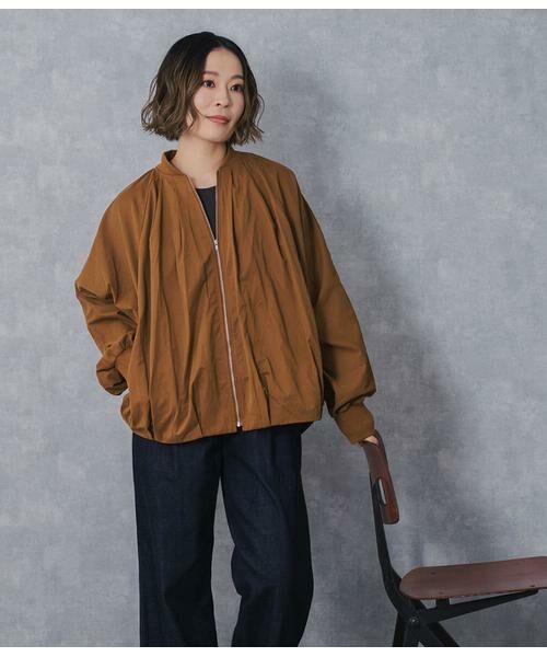 SIPULI/シプリ High Density Twill ドルマンスリーブブルゾン キャメル 2 SIPULI/シプリ High Density Twill ドルマンスリーブブルゾン キャメル 2