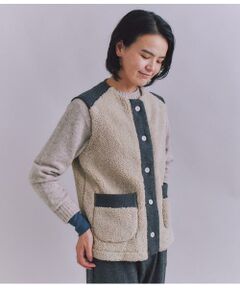 SIPULI / シプリ ベスト | Eco Fur 切り替えボアベスト