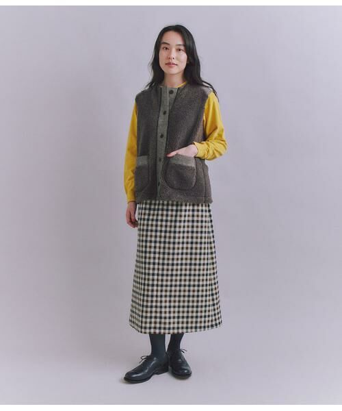 SIPULI / シプリ ベスト | Eco Fur 切り替えボアベスト | 詳細13