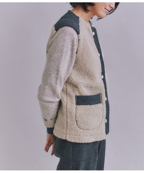 SIPULI / シプリ ベスト | Eco Fur 切り替えボアベスト | 詳細2