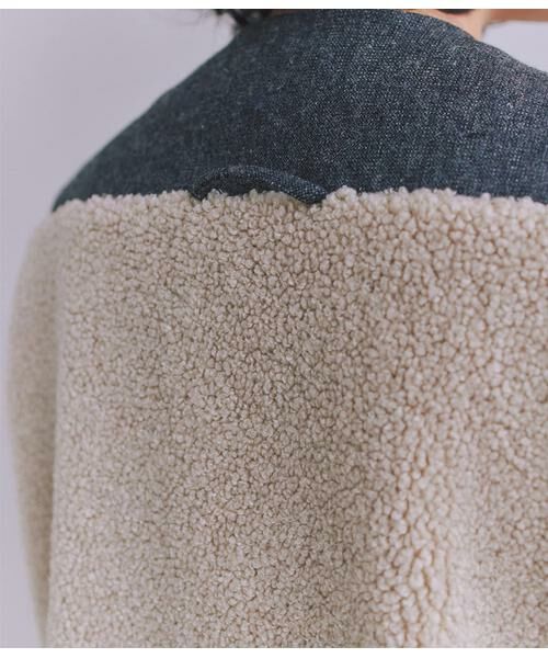 SIPULI / シプリ ベスト | Eco Fur 切り替えボアベスト | 詳細5