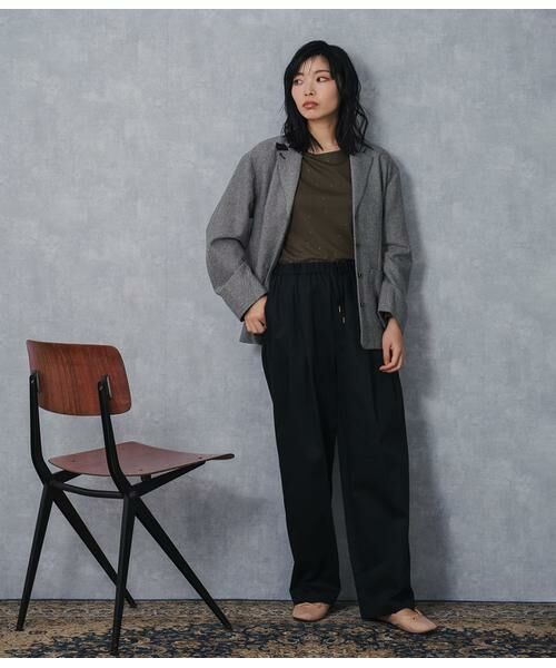 SIPULI / シプリ チノ・ワークパンツ | Heavyweight Cotton Twill ギャザードロストパンツ | 詳細14