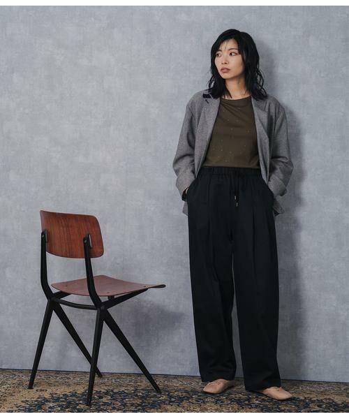 SIPULI / シプリ チノ・ワークパンツ | Heavyweight Cotton Twill ギャザードロストパンツ | 詳細15