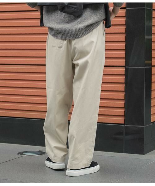 SIPULI / シプリ チノ・ワークパンツ | Heavyweight Cotton Twill ギャザードロストパンツ | 詳細3