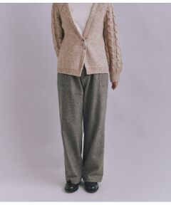 SIPULI / シプリ チノ・ワークパンツ | Nep Tweed ベルトベイカーパンツ
