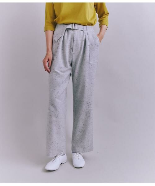 SIPULI / シプリ チノ・ワークパンツ | Nep Tweed ベルトベイカーパンツ | 詳細1