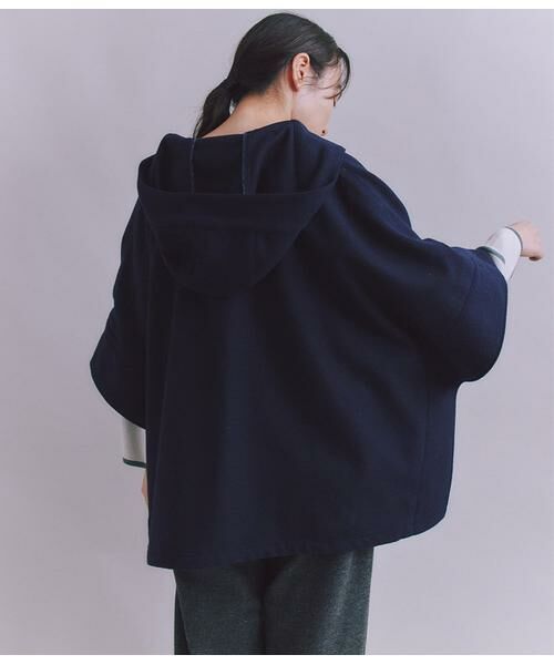 SIPULI / シプリ その他アウター | High Count Melton フードポンチョコート | 詳細10
