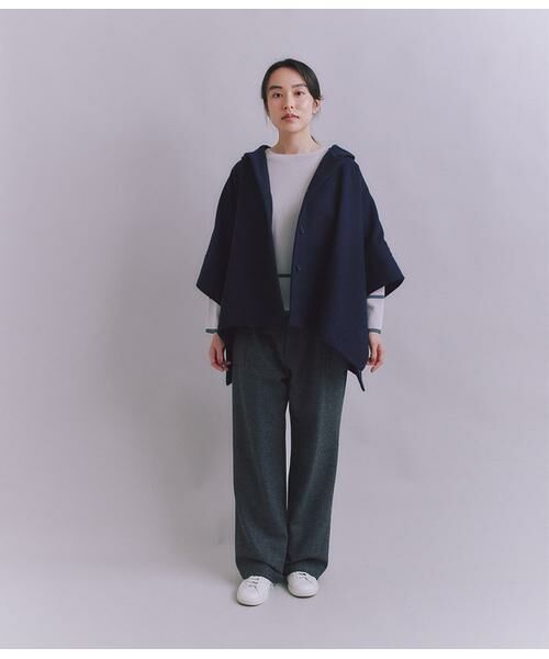 SIPULI / シプリ その他アウター | High Count Melton フードポンチョコート | 詳細12