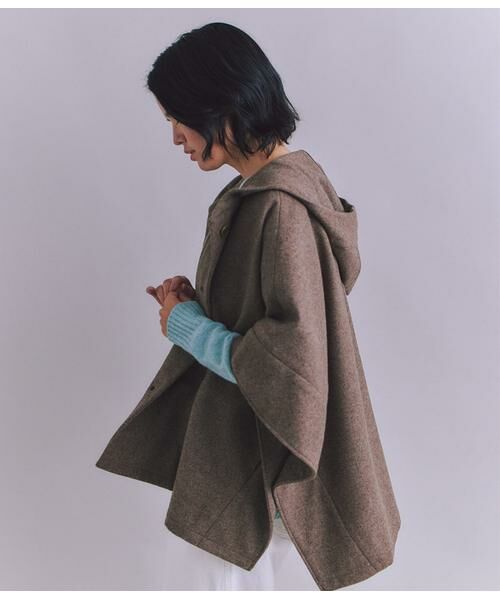 SIPULI / シプリ その他アウター | High Count Melton フードポンチョコート | 詳細2